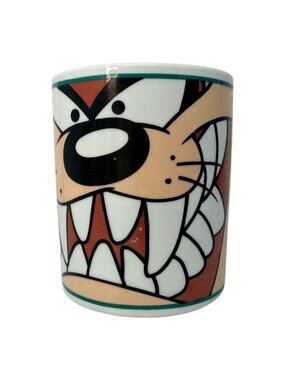 Vintage Taz Looney Tunes Mug Gibson Warner Bros 2002 Cartoon Coffee Cup
